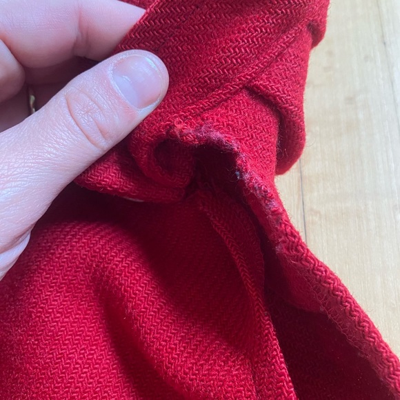 Vintage Pendleton Red Woolen Cape OS - Picture 6 of 9